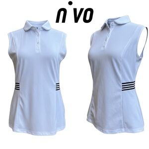 Nivo Women’s Sleeveless Polo Shirt White Size S